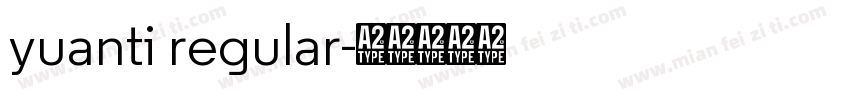 yuanti regular字体转换